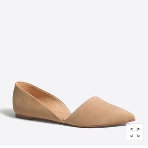 J.Crew Zoe Suede d’Orsay Flats